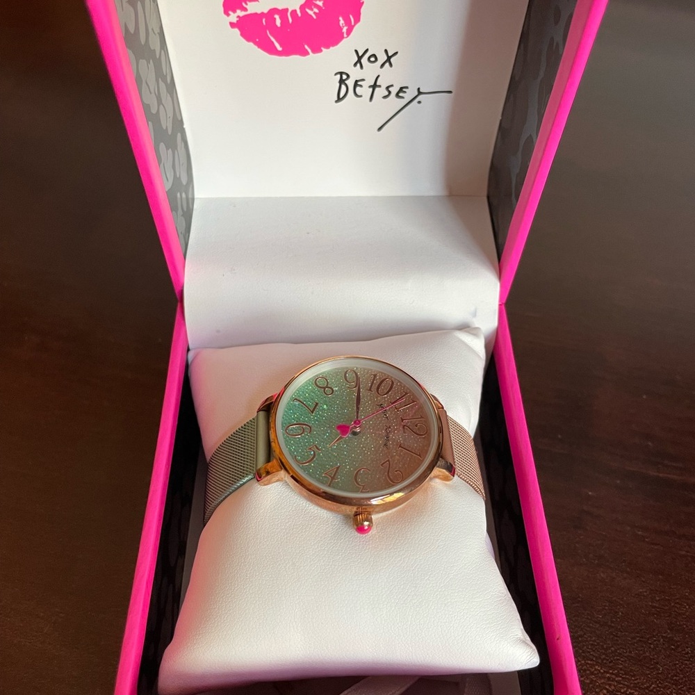 Betsy Johnson ombré watch